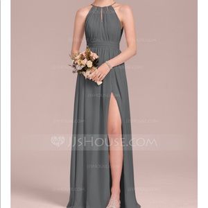 JJs House Steel Grey Bridesmaid/formal dress!